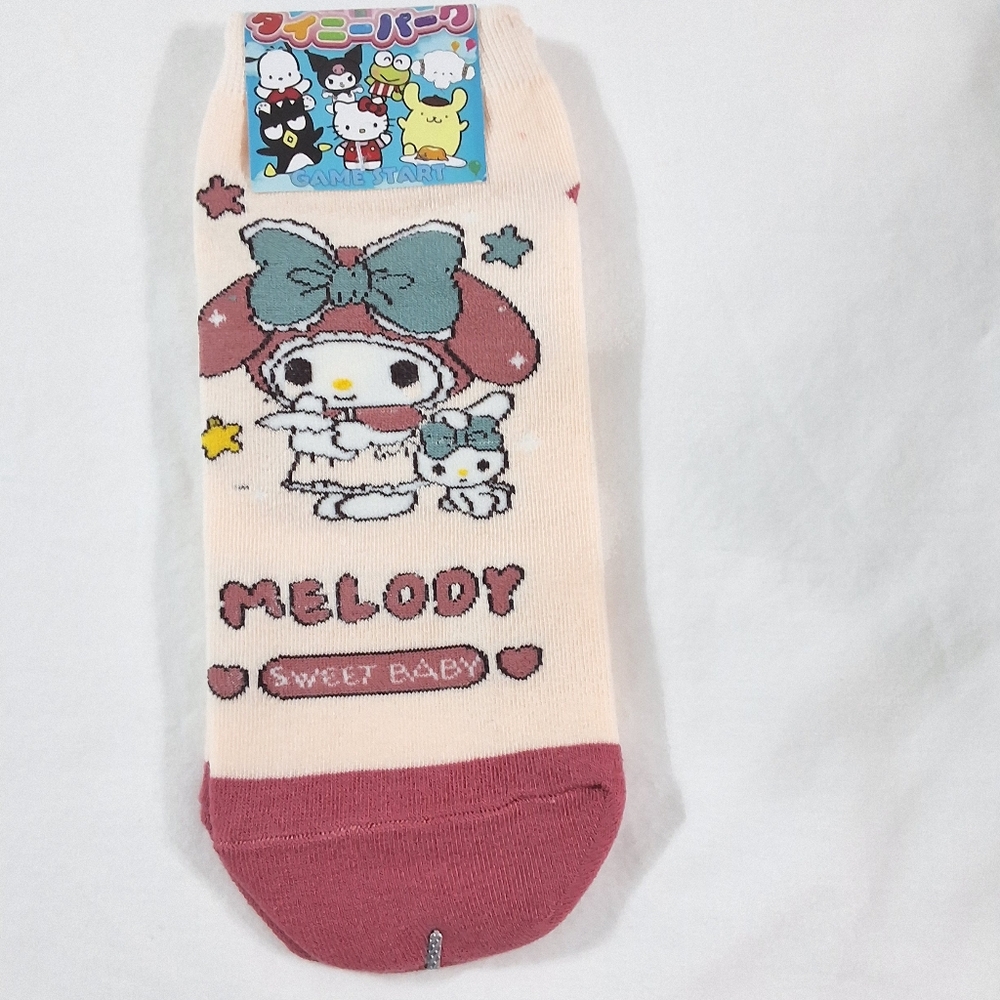 My Melody Sanrio Women's Socks, One Size Fits Most, New With Tag